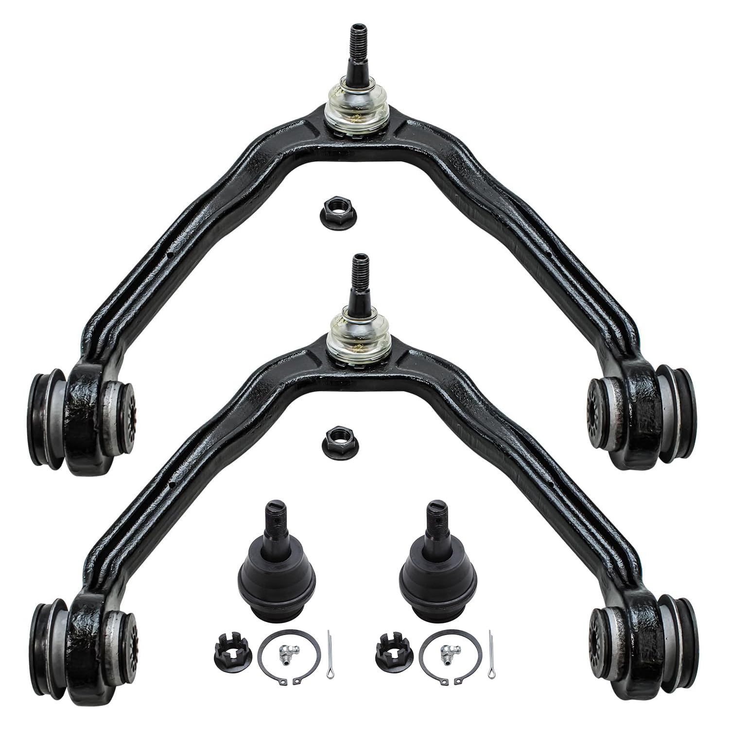 4pc Front Upper Control Arms Lower Ball Joints Suspension Kit