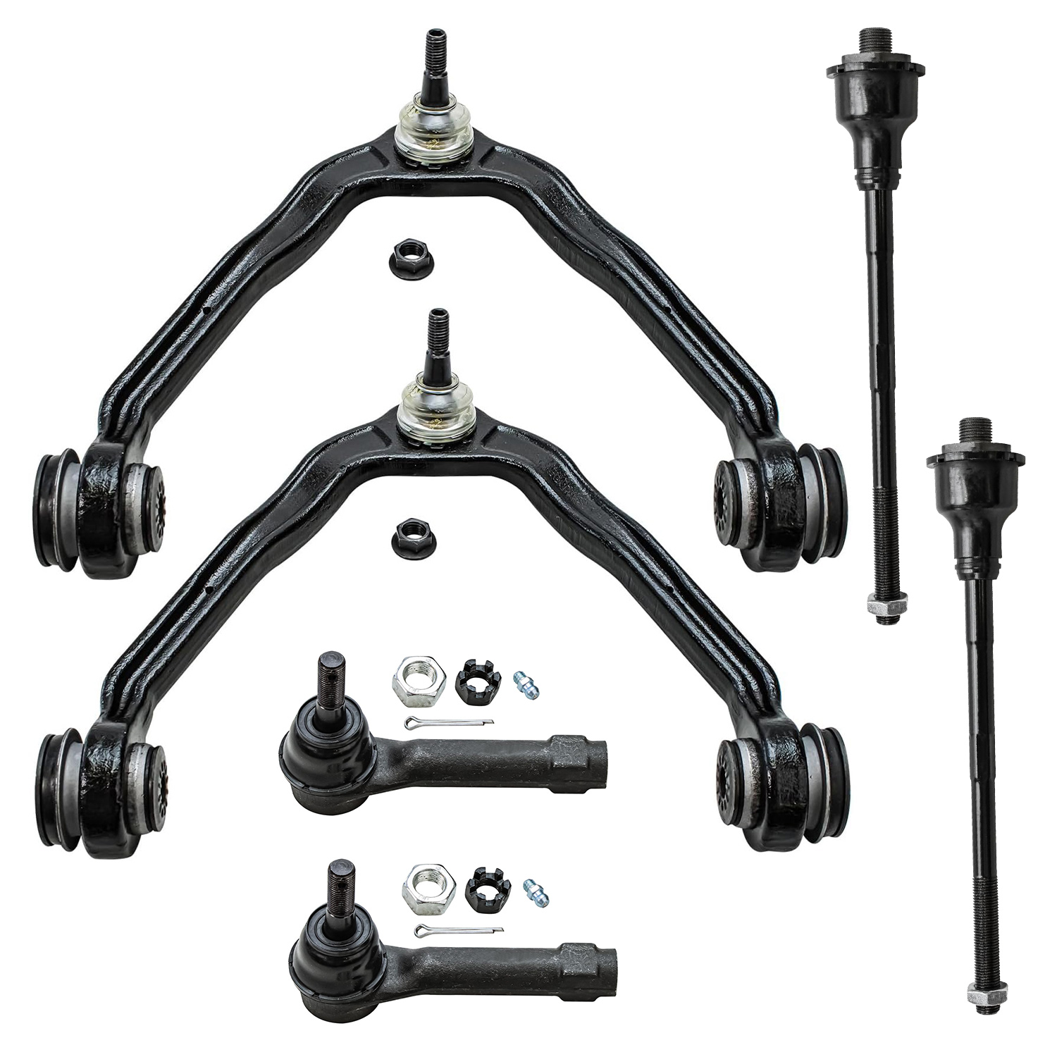 6pc Front Upper Control Arms Suspension Kit