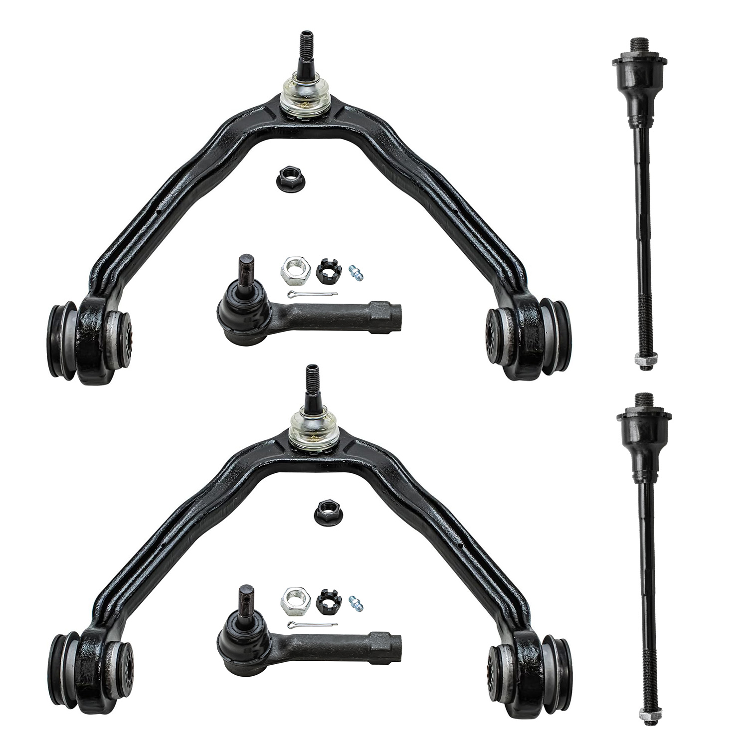 6pc Front Upper Control Arms Suspension Kit