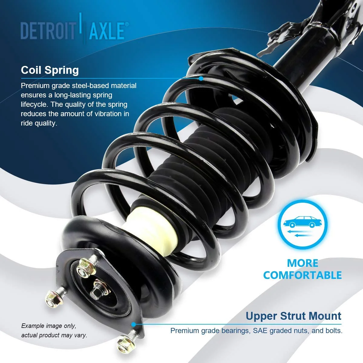 Detroit Axle - Front Struts Control Arms Kit for 2002 2003-2006 Nissan Sentra — image 9
