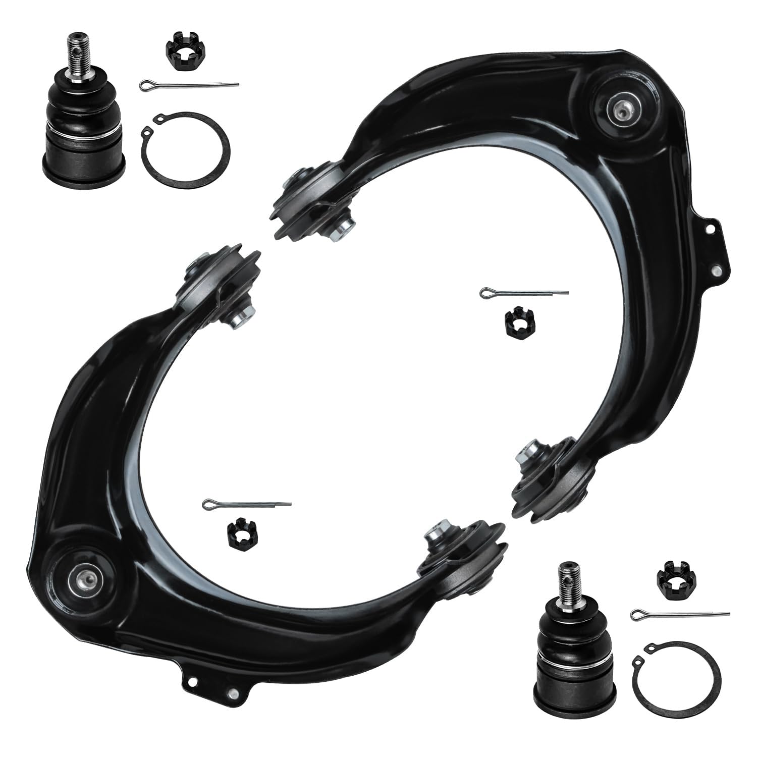 4pc Front Upper Control Arms Lower Ball Joints Suspension Kit