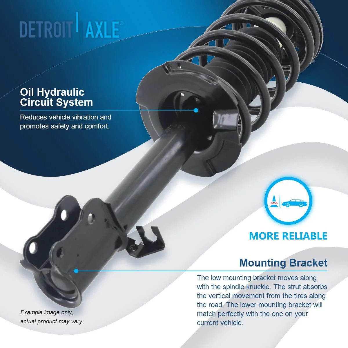 Detroit Axle - Front Struts Control Arms Kit for 01-04 Ford Escape Mazda Tribute — image 7