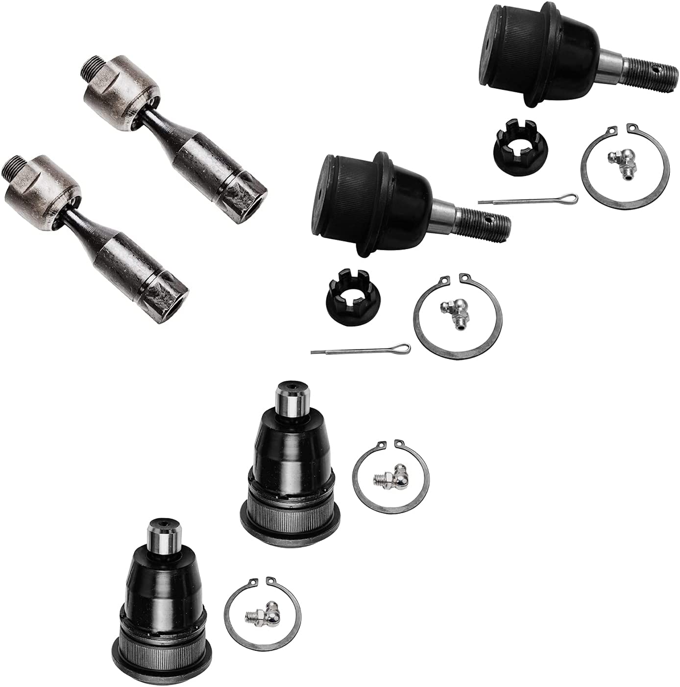 Detroit Axle - Front Upper Control Arms Tie Rods Kit for Trailblazer Envoy SSR — image 5