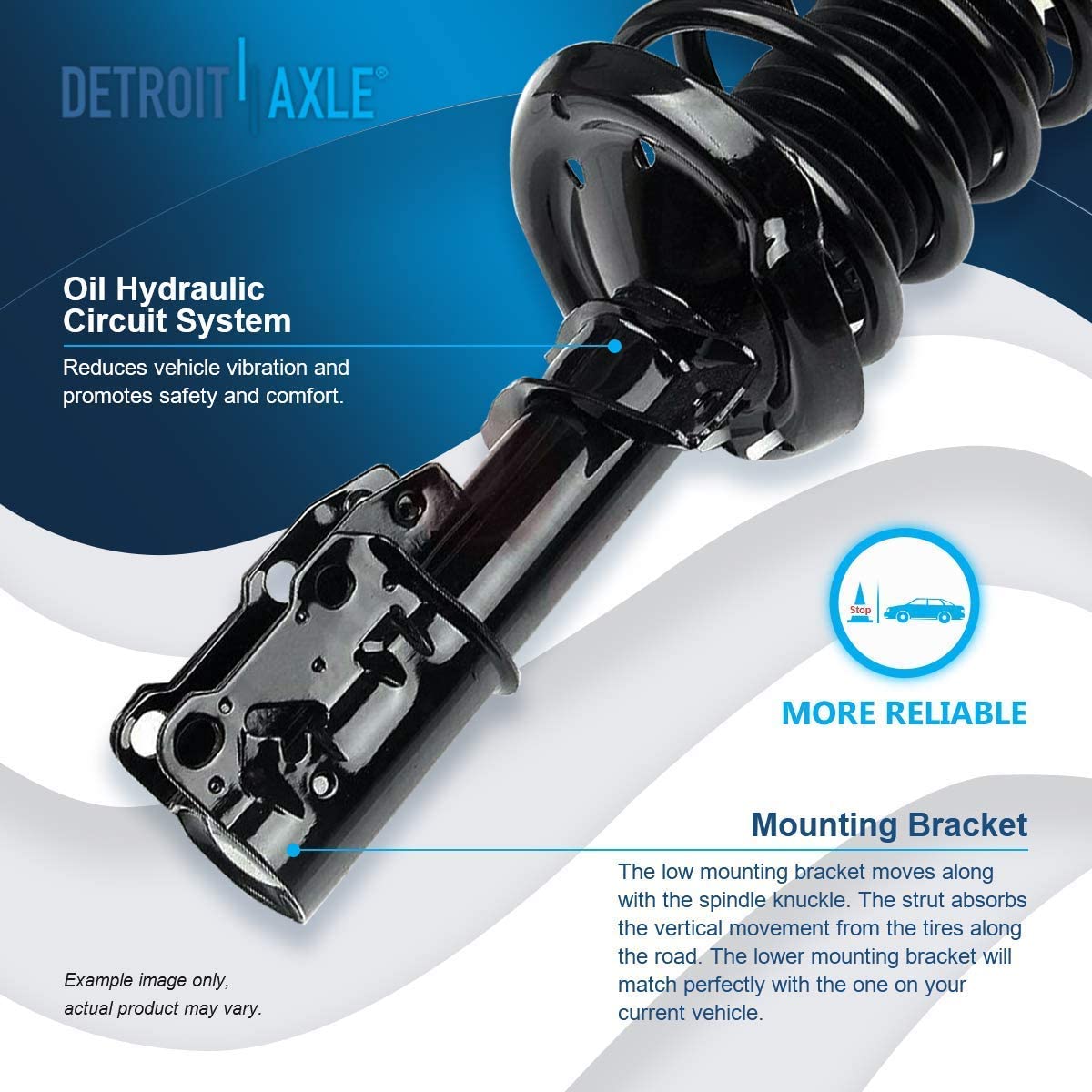 Detroit Axle - Front Struts Control Arms Tie Rods for Cobalt HHR G5 Pursuit — image 11