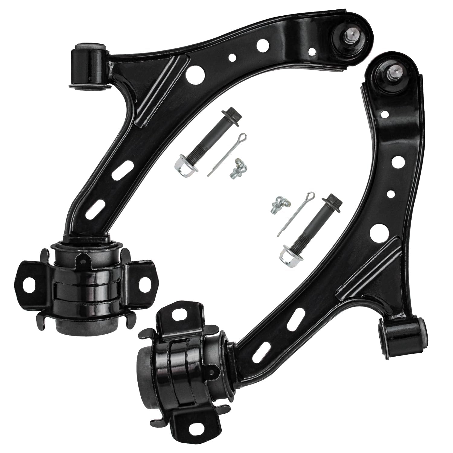 Detroit Axle - Front Lower Control Arms Tie Rods Kit for 2005-2010 Ford Mustang — image 4