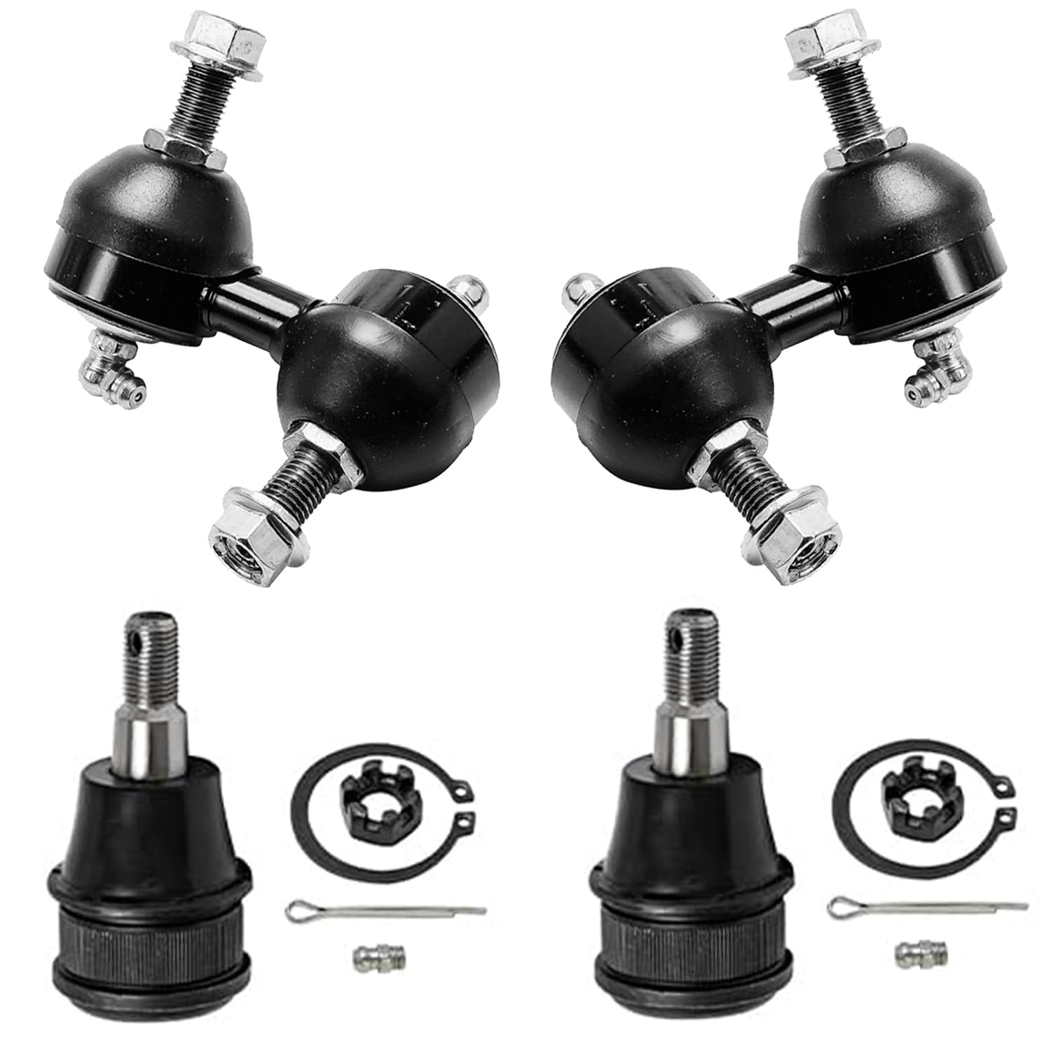 4pc Front Sway Bar Links Lower Ball Joints Suspension Kit