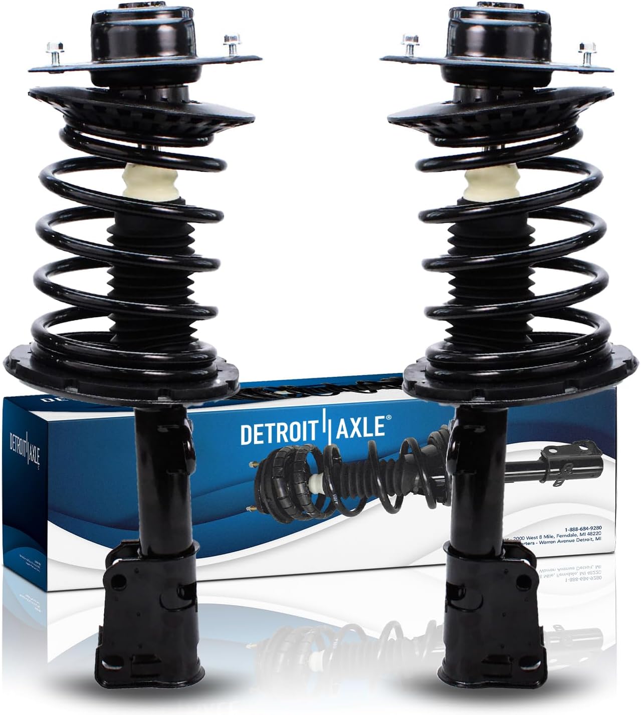 Detroit Axle - Front Struts Tie Rods for Town  Country Voyager Grand Caravan — image 4