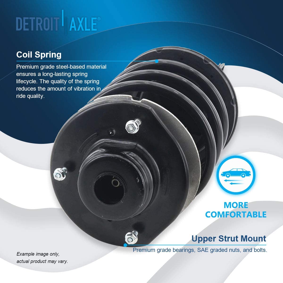 Detroit Axle - Front Struts Sway Bar Links for Chrysler Town  Country Voyager — image 7