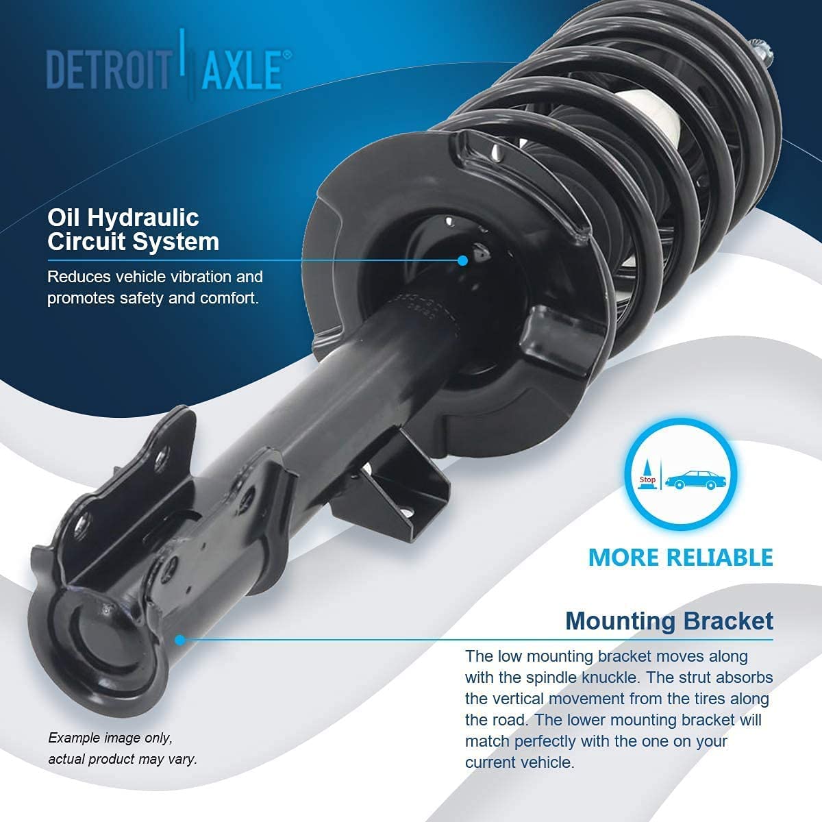 Detroit Axle - Front Struts Sway Bar Links for 2001-04 Ford Escape Mazda Tribute — image 8