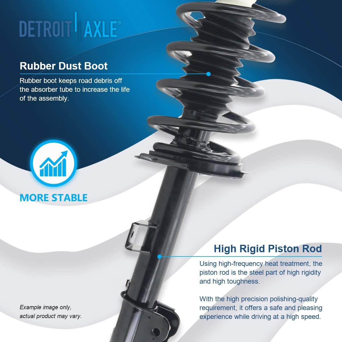 Detroit Axle - Front Struts Lower Control Arms for Ford Escape Tribute Mariner — image 10