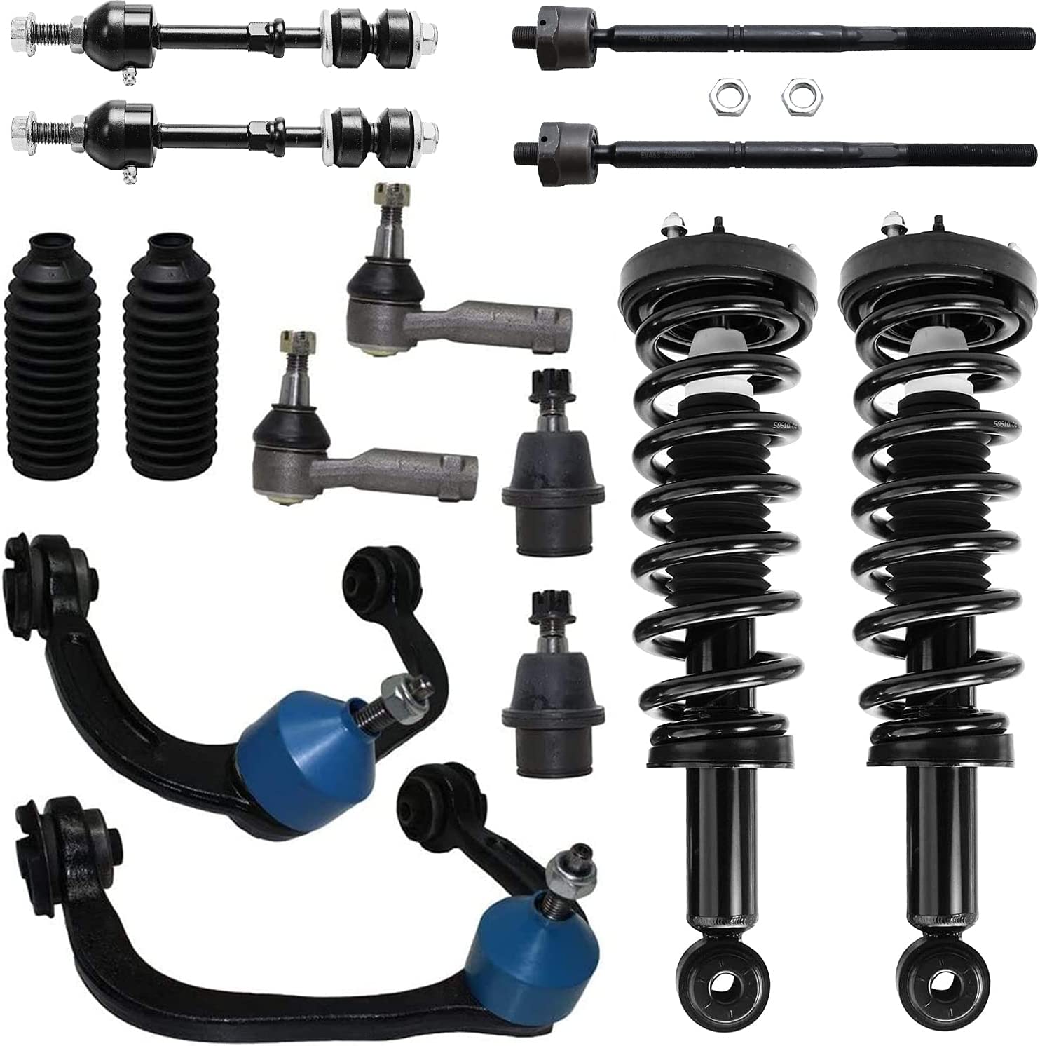 Detroit Axle - RWD Front Strut Upper Control Arm way Bar Kit for F-150 Mark LT