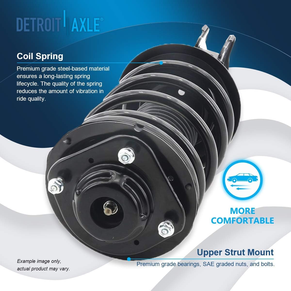 Detroit Axle - Front Struts Lower Control Arms for Dodge Plymouth Neon SX 2.0 — image 9