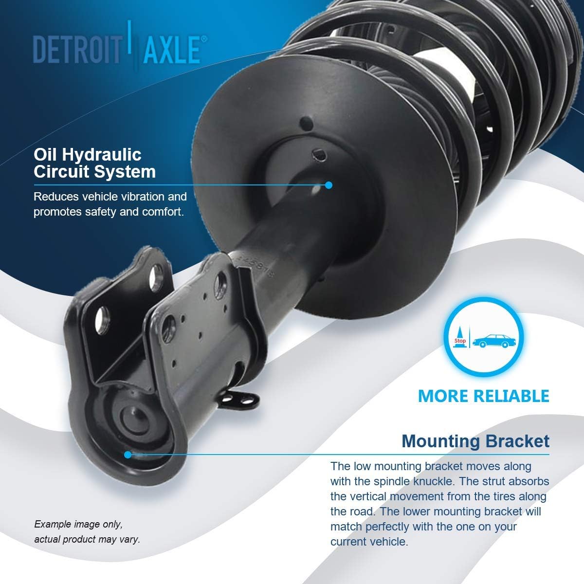 Detroit Axle - Front Struts Lower Control Arms for Dodge Plymouth Neon SX 2.0 — image 11