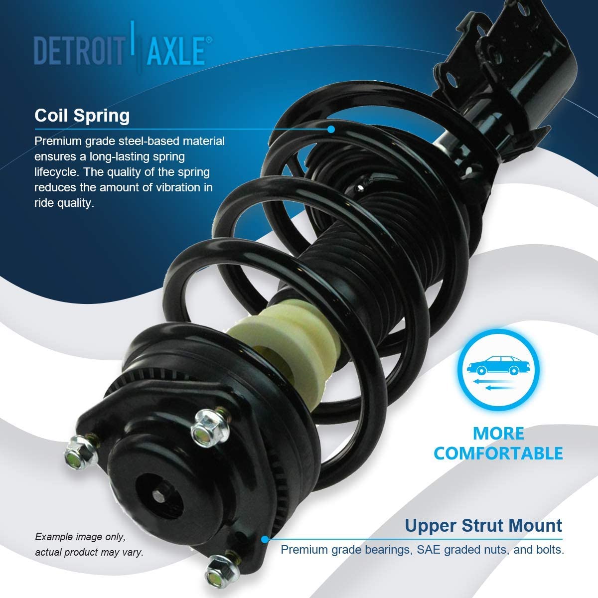 Detroit Axle - Front Struts Sway Bars Tie Rods Kit for 2009-2015 Dodge Journey — image 10