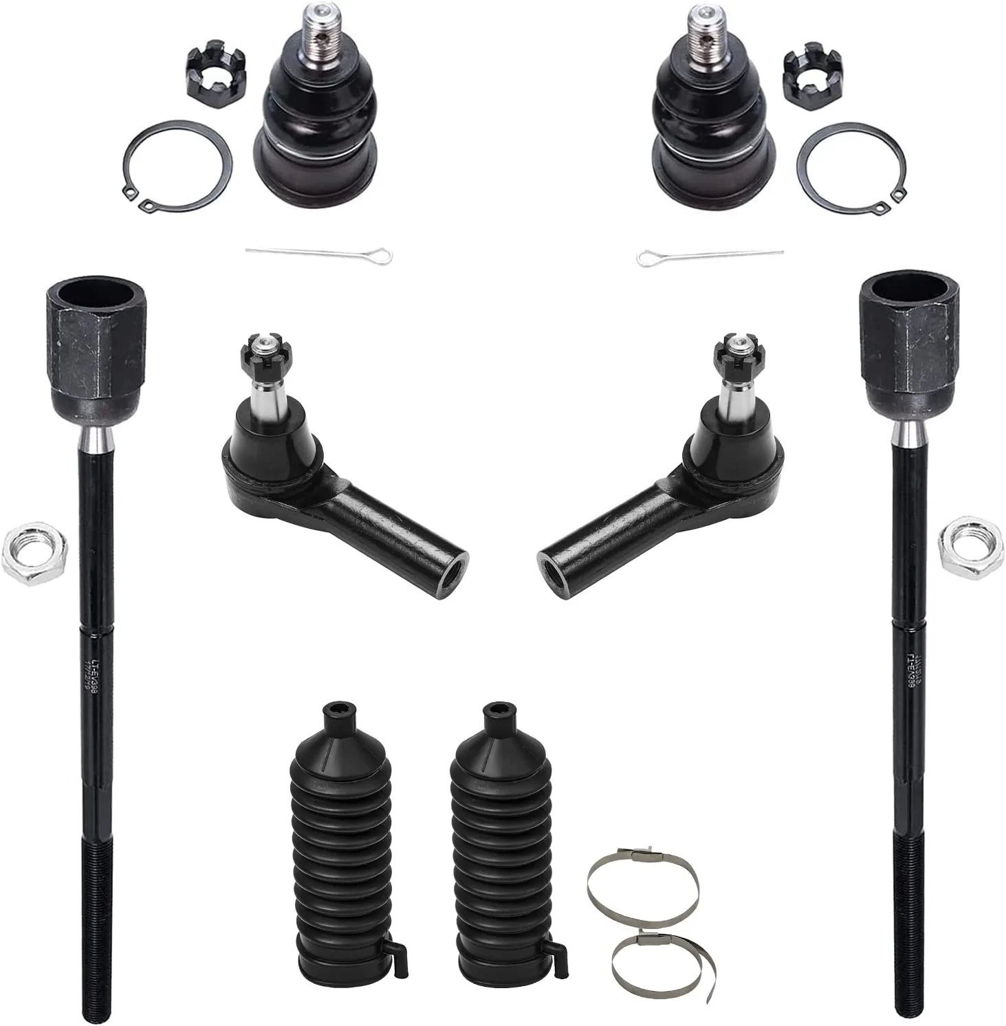 thumbnail image 2 of Detroit Axle Rack And Pinion Tie Rod Boots & Bellows Kit (2-Piece) – For Chevy Tracker, Suzuki Vitara, Honda Civic, Odyssey 2 of 5