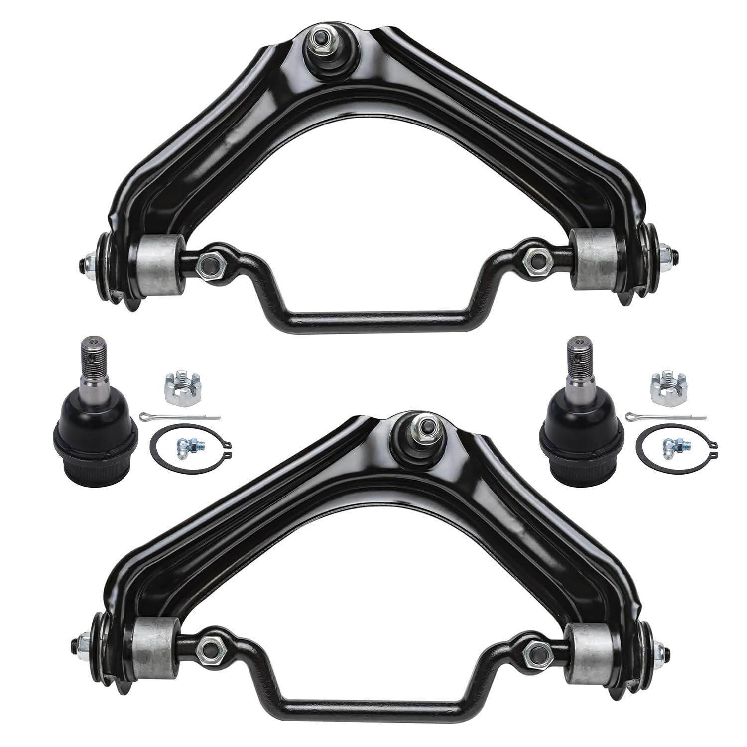 4pc Front Upper Control Arms Lower Ball Joints Suspension Kit