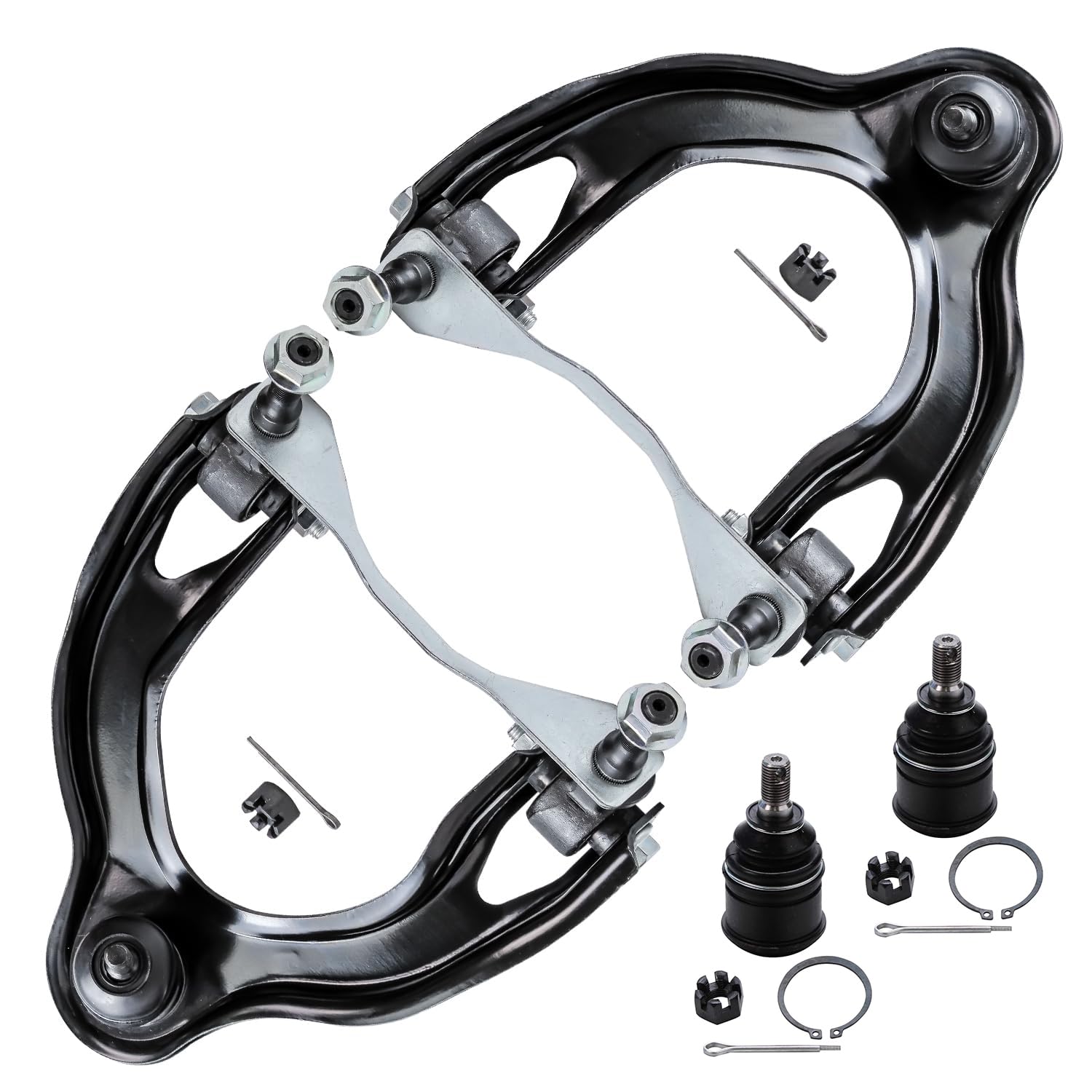 4pc Front Upper Control Arms Lower Ball Joints Suspension Kit