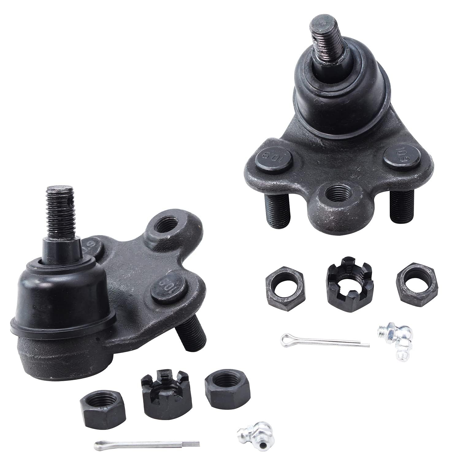 Detroit Axle - Front Outer Tie Rods Lower Ball Joints for 2006-2011 Honda Civic — image 4