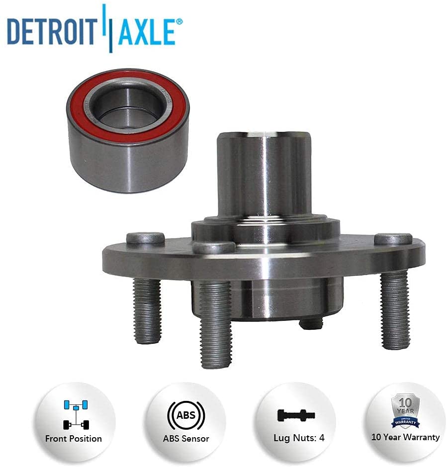 Detroit Axle - Front Wheel Hubs Tie Rods Sway Bar Links for 2006-2007 Ford Focus — image 9