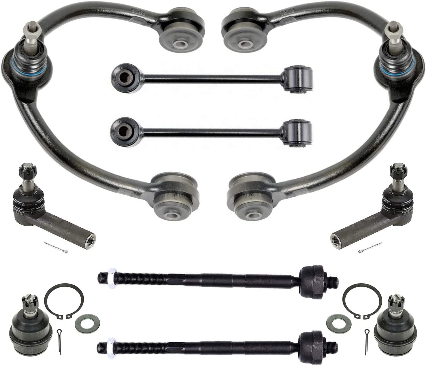 thumbnail image 2 of MaXpeedingrods 10-Piece Front Suspension Kit For BMW X5 X6 – Upper/Lower Control Arms, Tie Rods, Sway Bar Links 2 of 3
