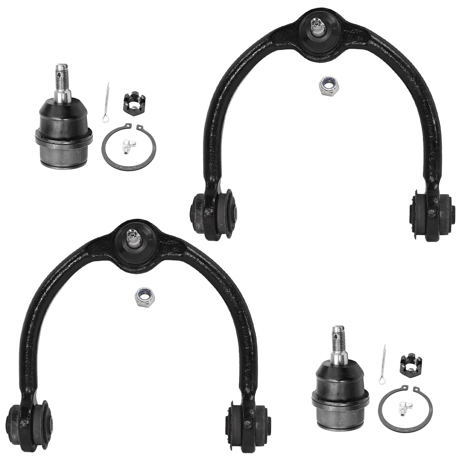 4pc Front Upper Control Arms Lower Ball Joints Suspension Kit
