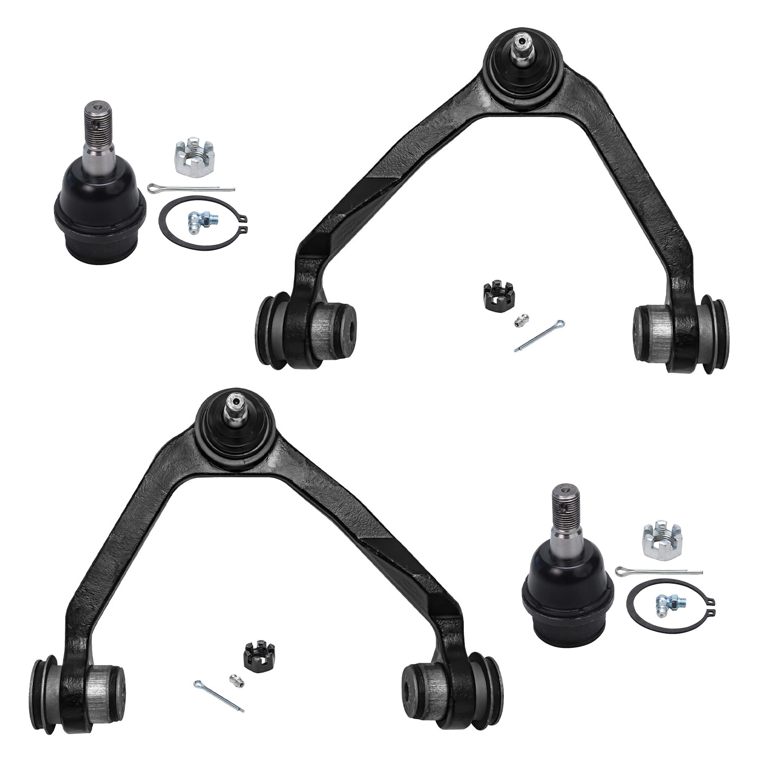 4pc Front Upper Control Arms Lower Ball Joints Suspension Kit