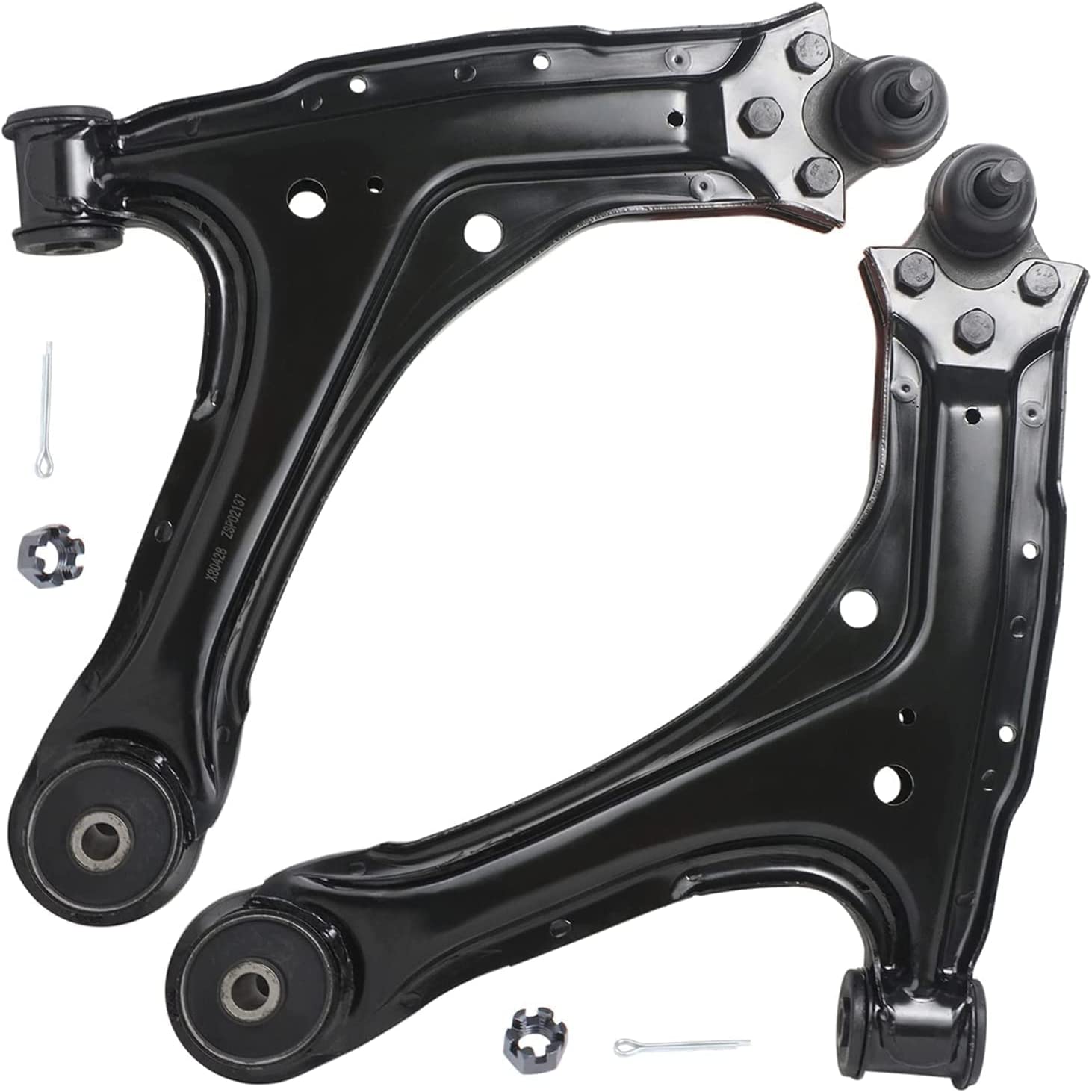 Detroit Axle - Front Lower Control Arms Outer Tie Rods for Grand Am Malibu Alero — image 4