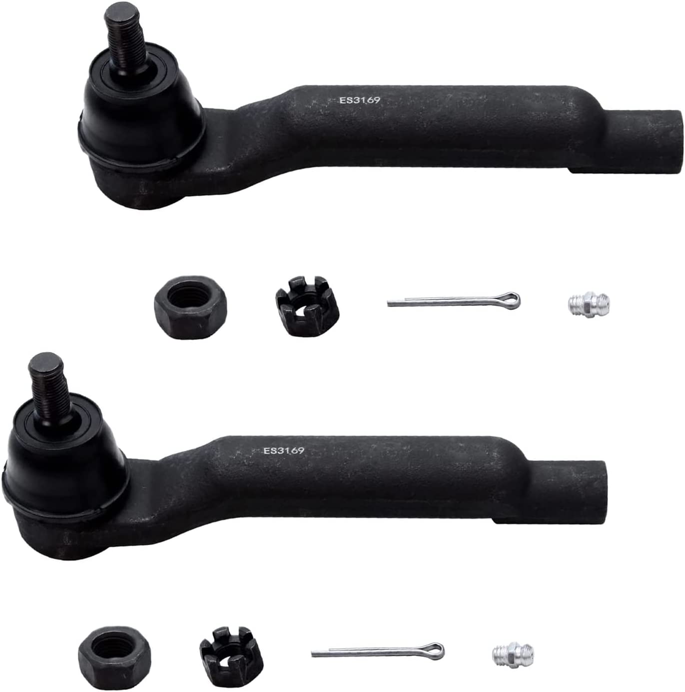Detroit Axle - Front Outer Tie Rods Kit for 1993 1994-1998 Lincoln Mark VIII — image 4