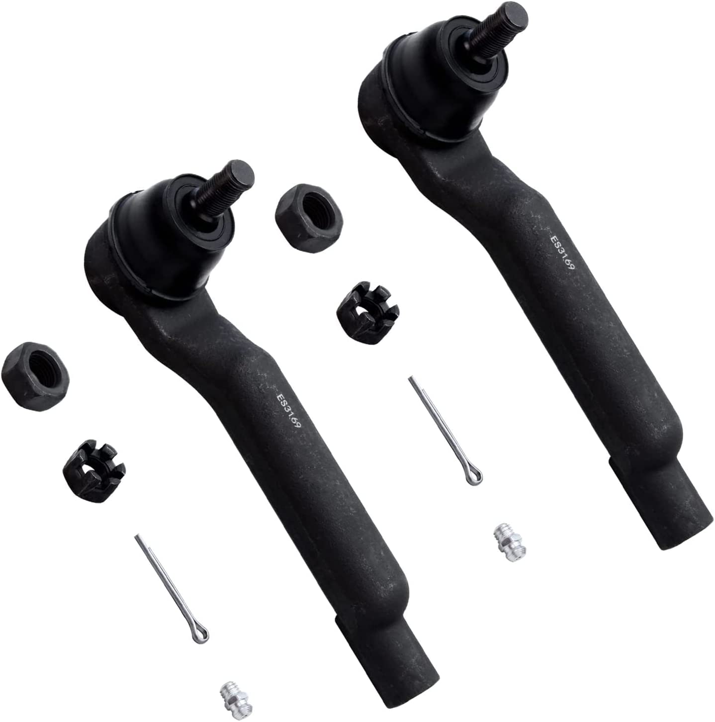 Detroit Axle - Front Inner Outer Tie Rods Kit for 1993-1998 Lincoln Mark VIII — image 4