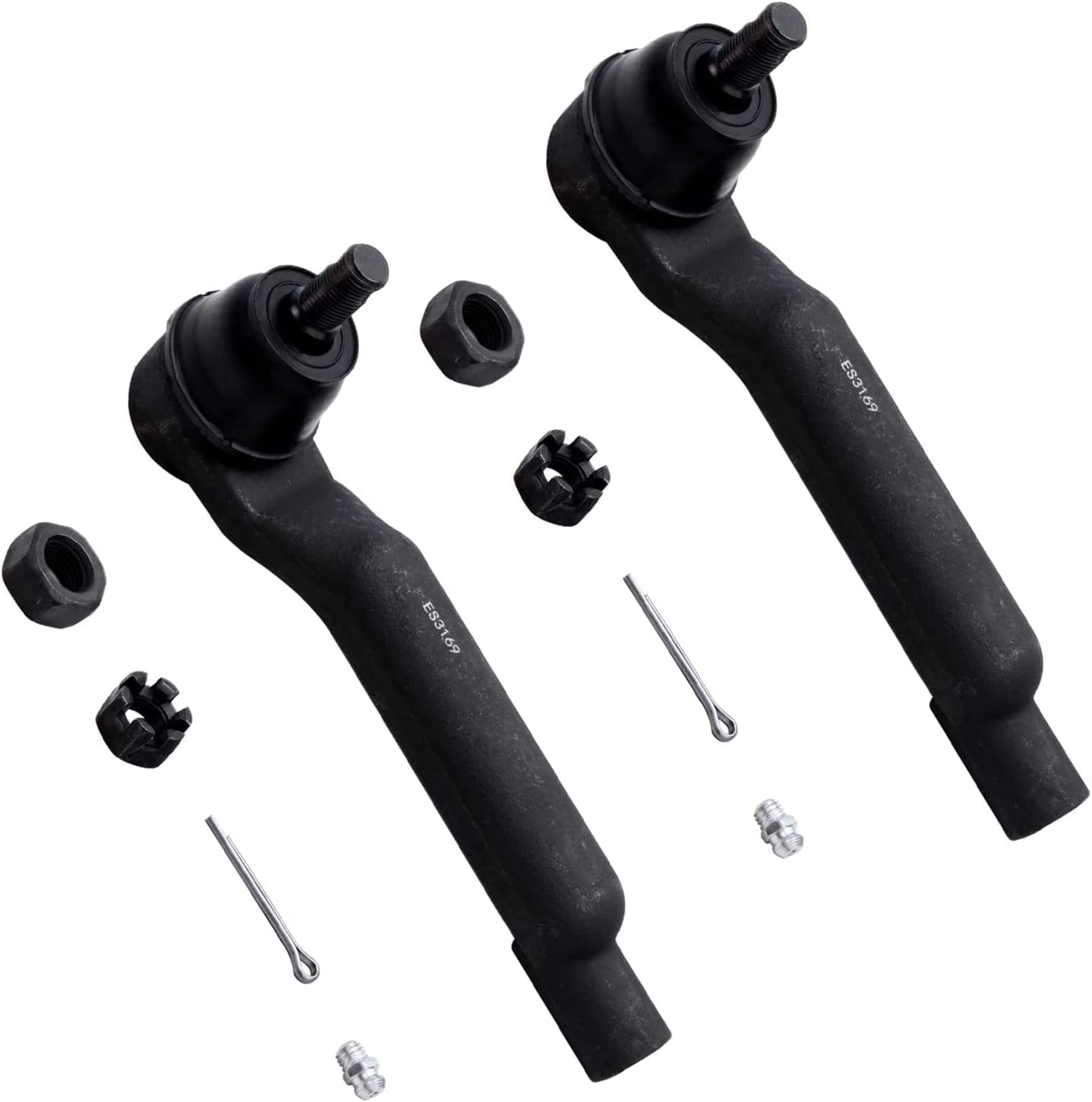 Detroit Axle - Front Inner Outer Tie Rods Kit for 1993 1994-98 Lincoln Mark VIII — image 4