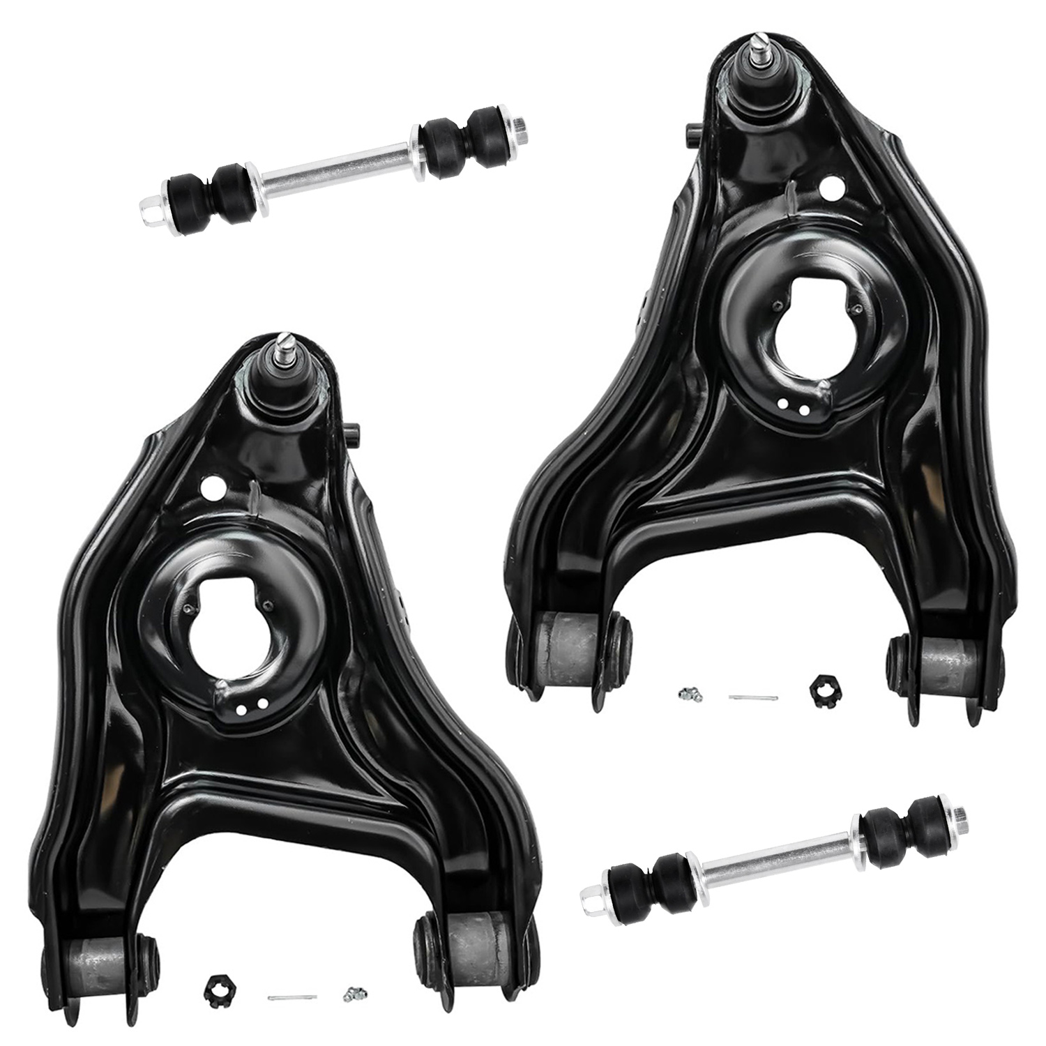 4pc Front Lower Control Arms Sway Bar Links Suspension Kit