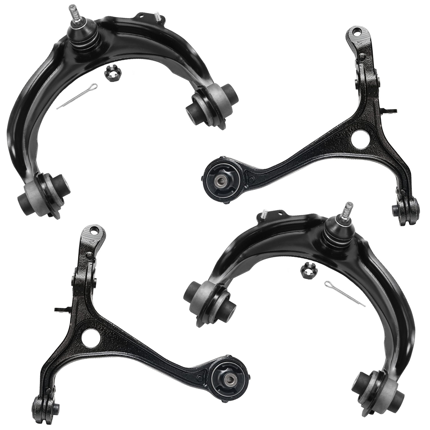 4pc Front Upper Lower Control Arms Suspension Kit