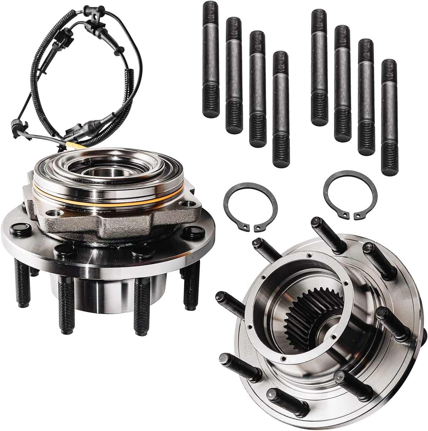 Detroit Axle - 4WD Front Wheel Hub Bearings Outer Tie Rods for F-250 F-350 SD — image 10