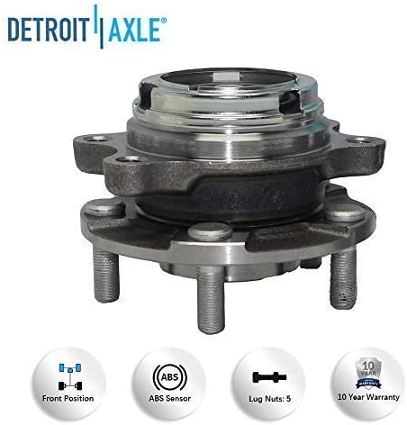 Detroit Axle - Front Struts Control Arms Wheel Hubs for 2004-2009 Nissan Quest — image 14