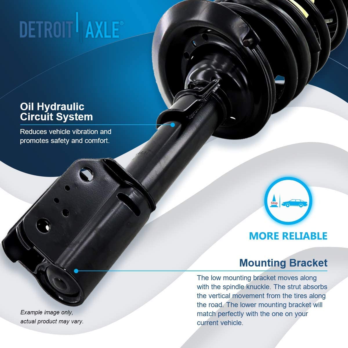 Detroit Axle - Front Rear Struts Tie Rods Sway Bars for 04-08 Pontiac Grand Prix — image 15