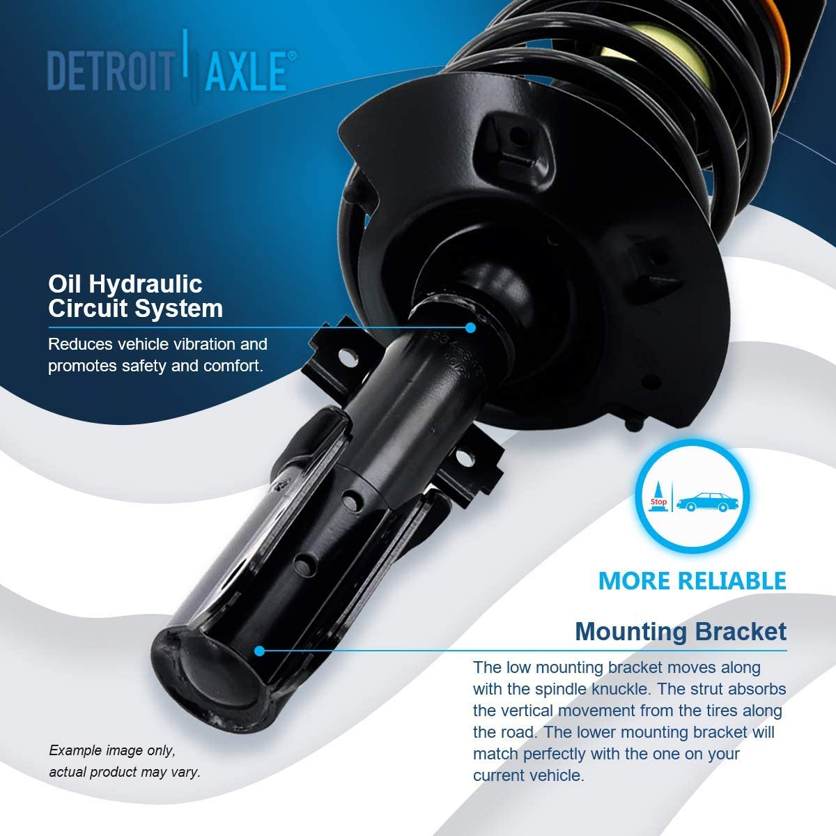 Detroit Axle - Front  Rear Struts Sway Bar Links for 2004-08 Pontiac Grand Prix — image 9