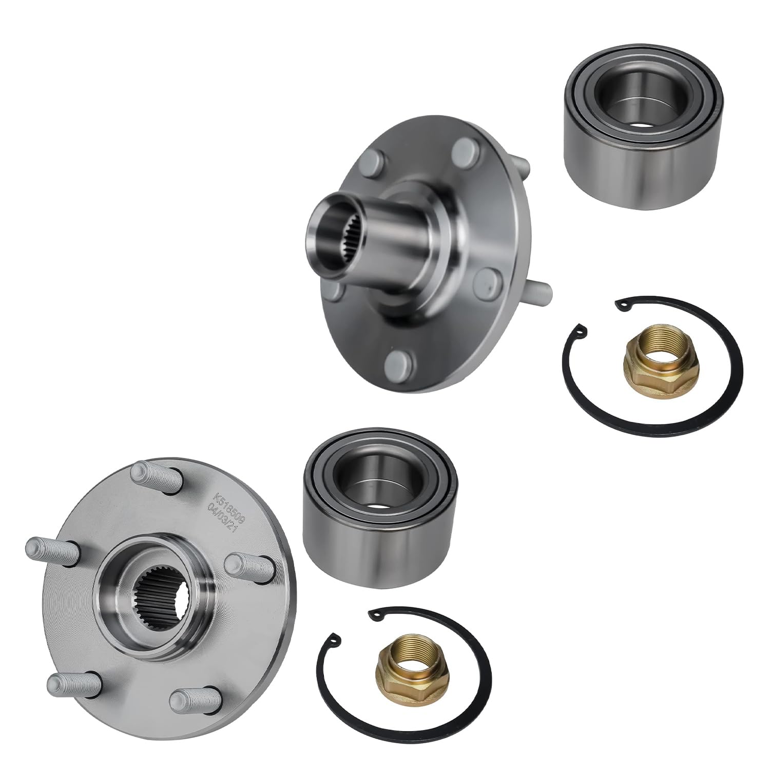 Detroit Axle - Front Wheel Hub and Bearings for Toyota Avalon Camry Solara ES300 — image 4