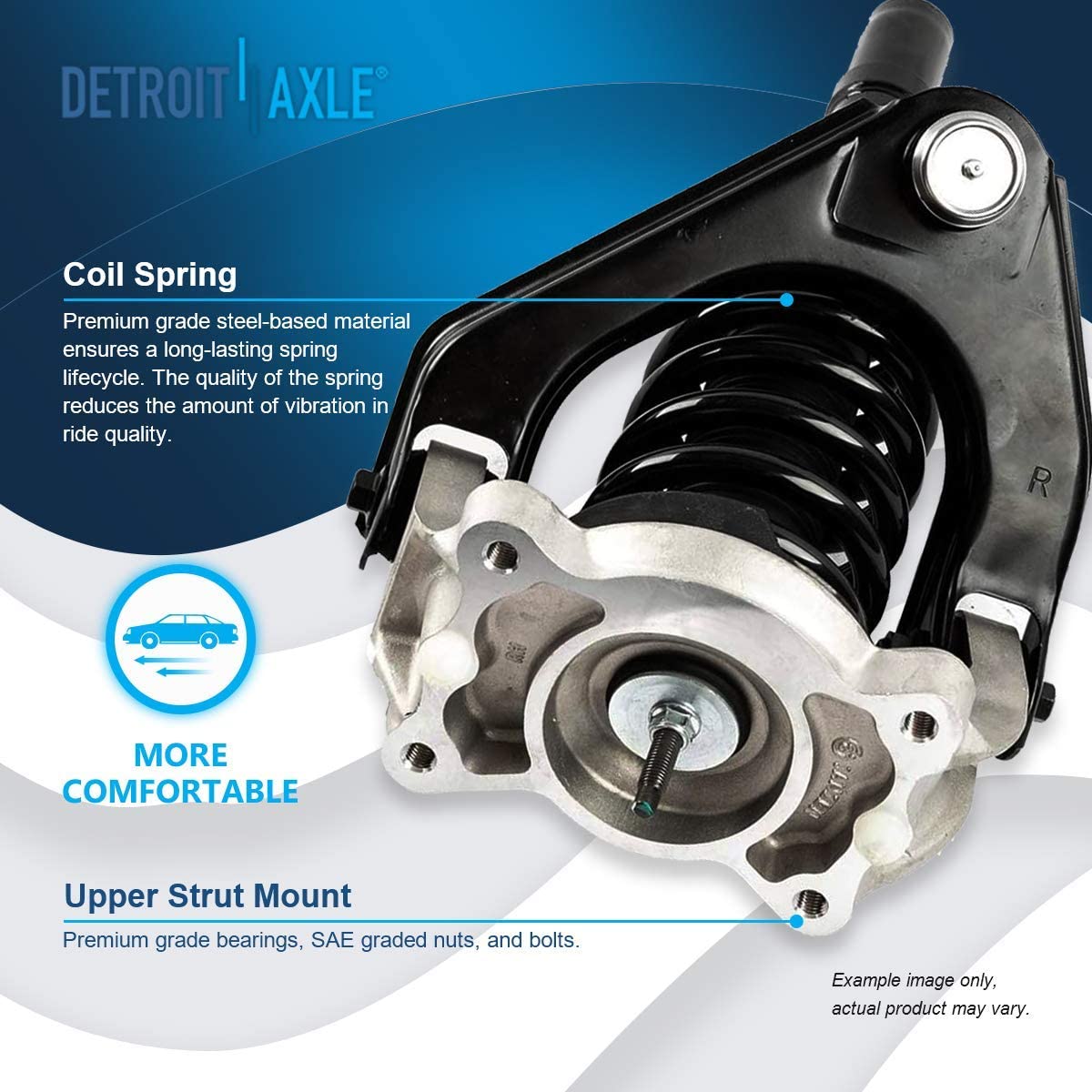 Detroit Axle - Front  Rear Struts for Chrysler Cirrus Dodge Stratus Breeze — image 9