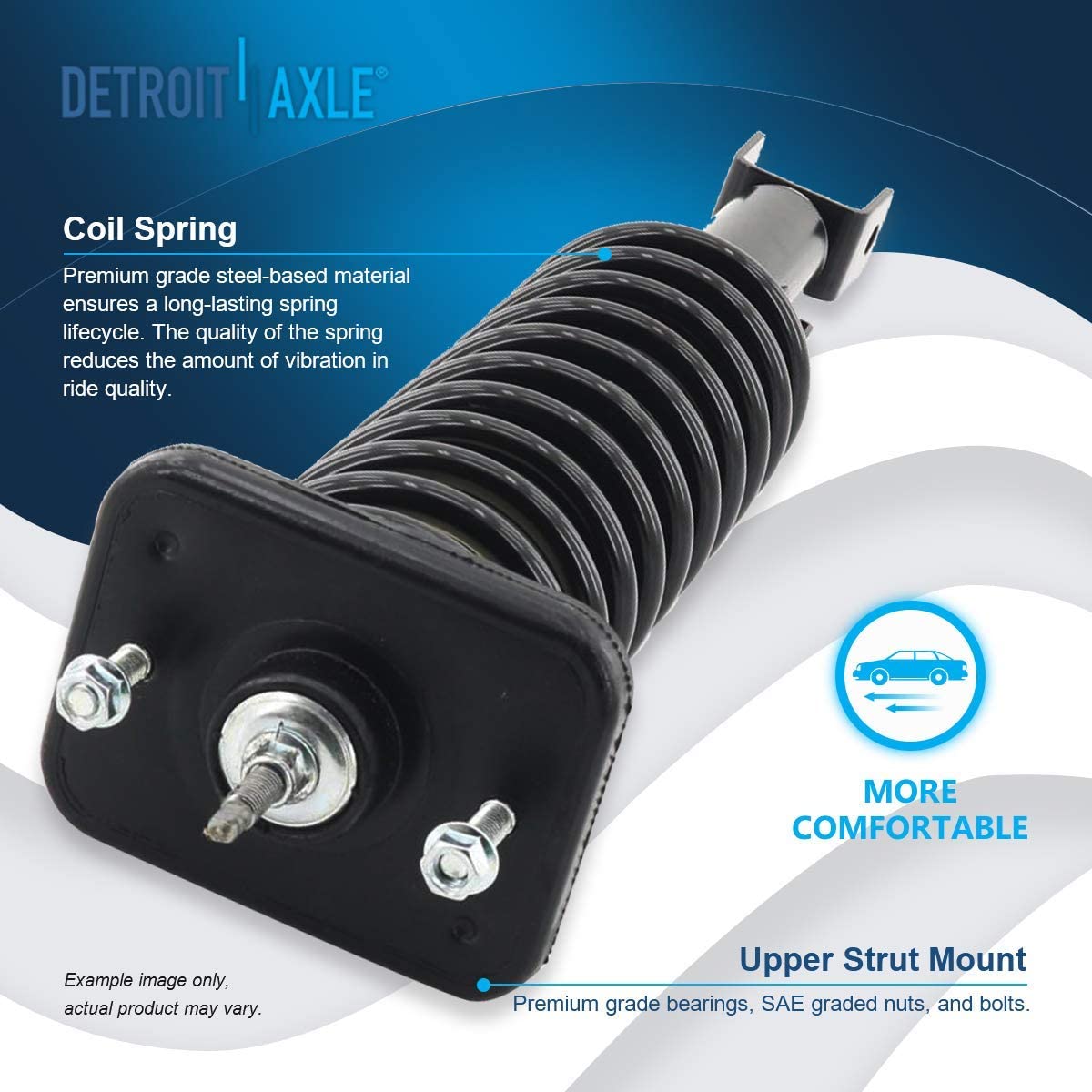 Detroit Axle - Front  Rear Struts for Chrysler Cirrus Dodge Stratus Breeze — image 6
