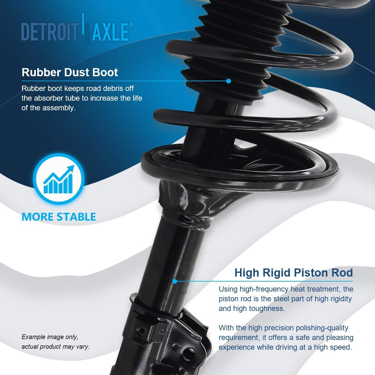 Detroit Axle - Front Struts Sway Bar Links for 2001 2002-2006 Hyundai Elantra — image 7