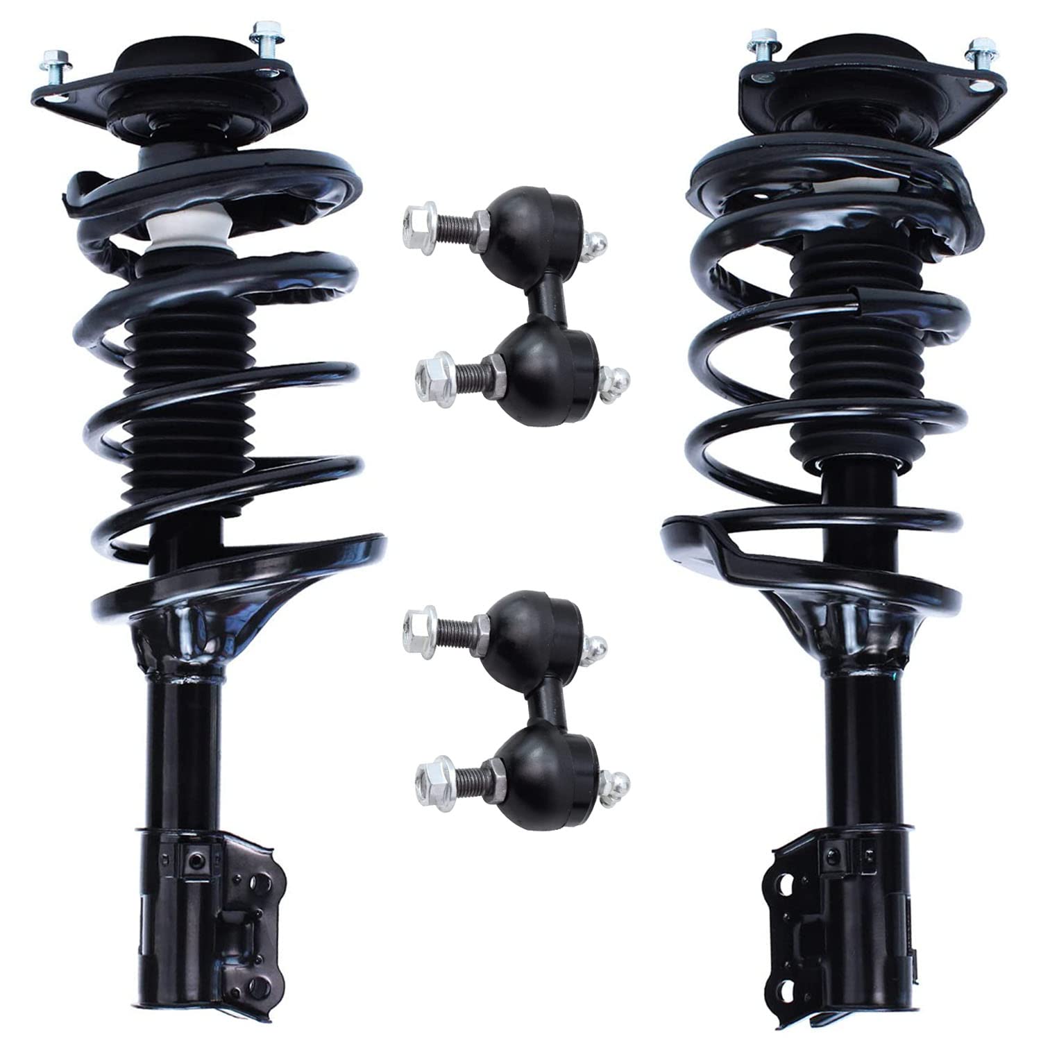 4pc Front Struts Sway Bar Links Suspension Kit