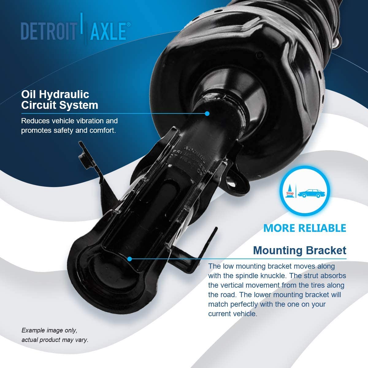 Detroit Axle - Front Struts Sway Bar Links for 2007- 2008 2009 2014 Honda CR-V — image 8