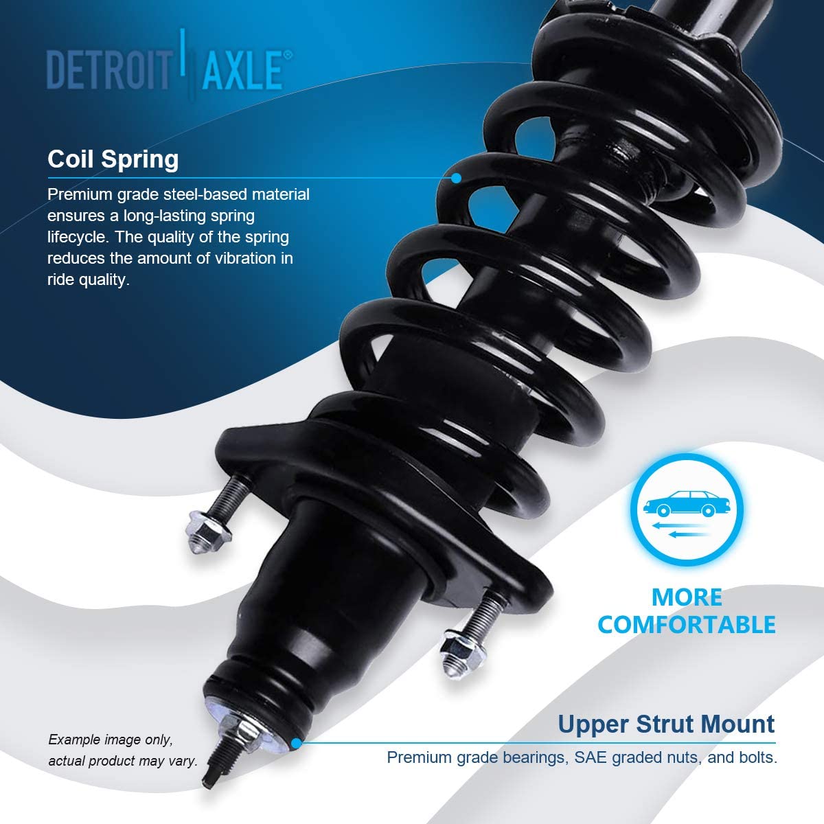 Detroit Axle - Front Rear Struts w/Coil Spring Sway Bars for 2007-11 Honda CR-V — image 11