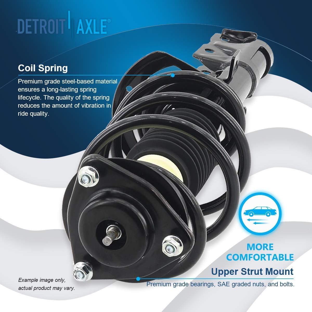 Detroit Axle - Front Struts Lower Control Arms Kit for 2007-2012 Dodge Caliber — image 6