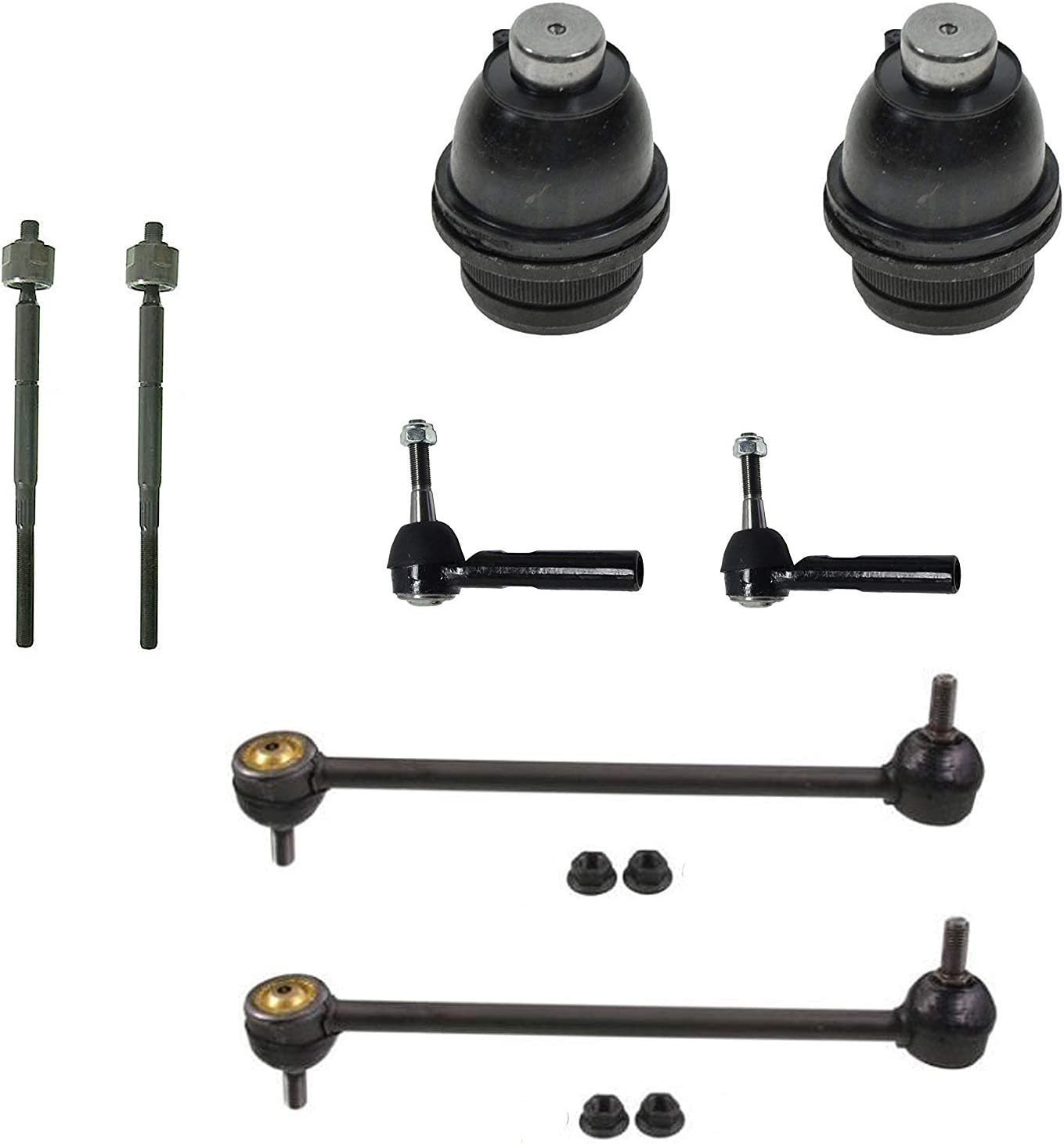 Detroit Axle - Front Tie Rods Kit for 2009-2017 Dodge Caliber Compass Patriot
