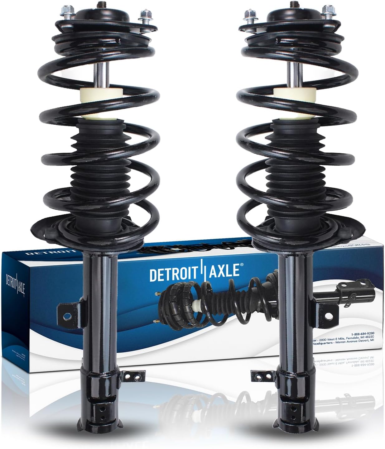 Detroit Axle - Front Struts Outer Tie Rods Kit for 2009-2012 Dodge Caliber — image 4