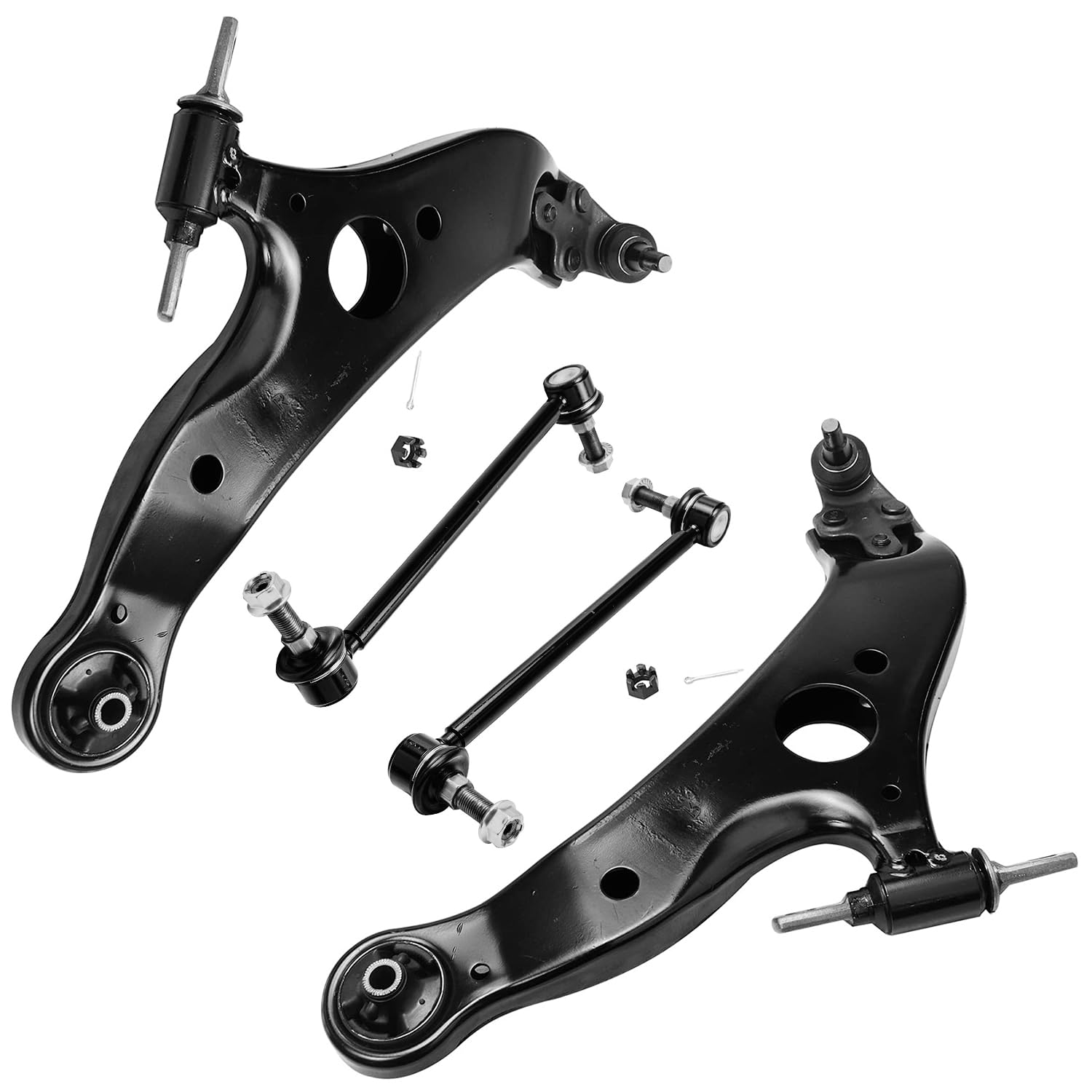 4pc Front Lower Control Arms Sway Bar Links Suspension Kit