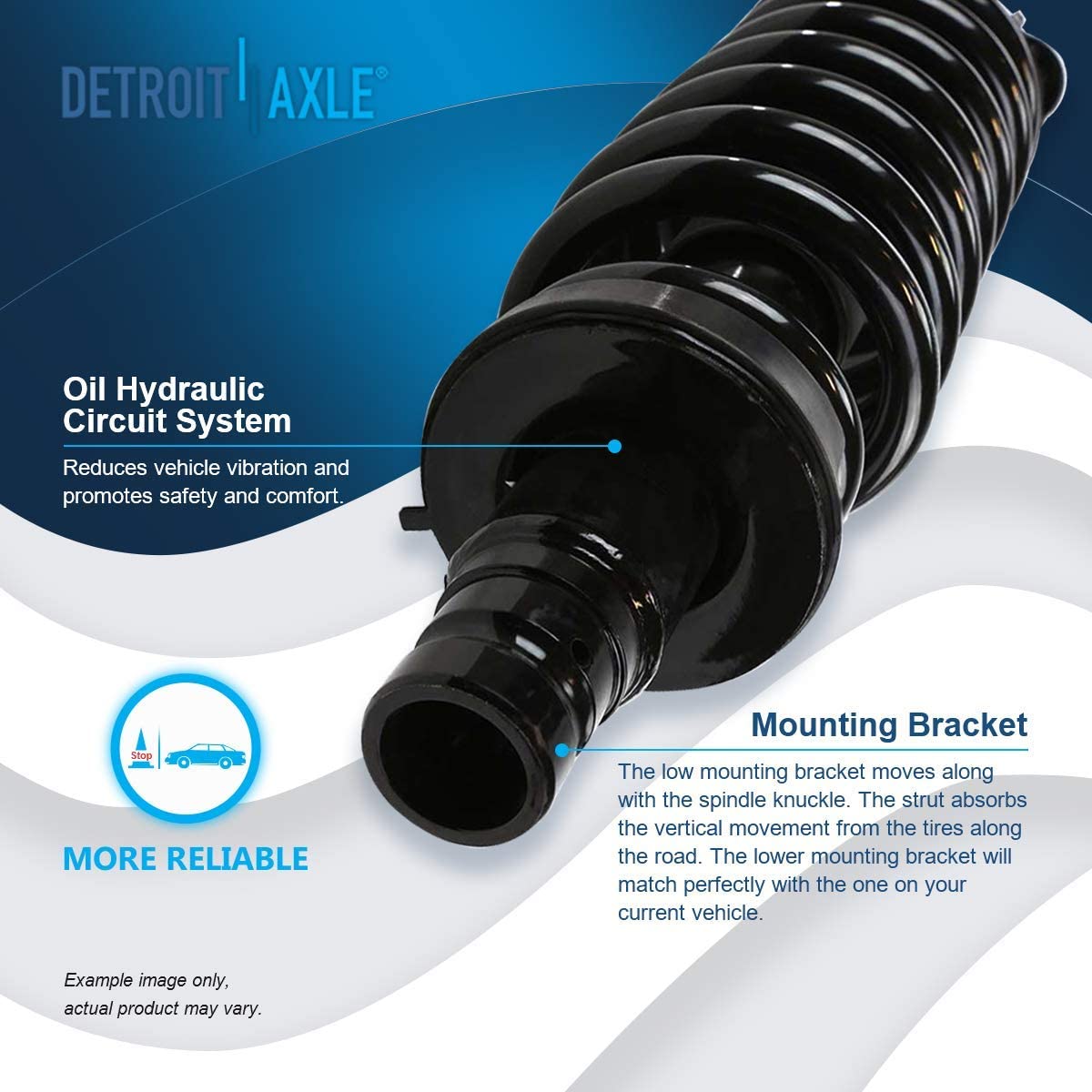 Detroit Axle - Front Lower Control Arms Struts for Chevy Trailblazer GMC Envoy — image 13