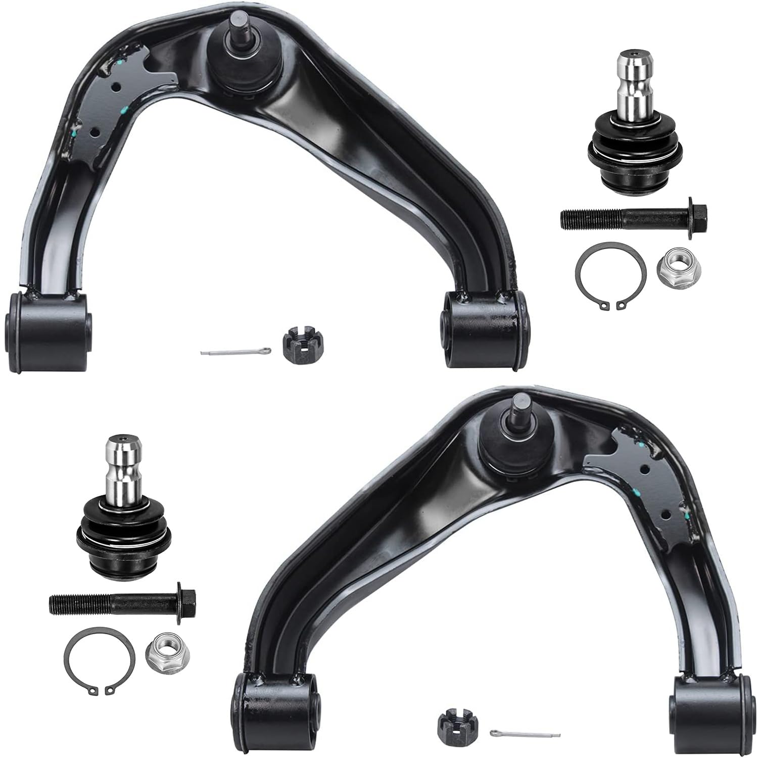4pc Front Upper Control Arms Lower Ball Joints Suspension Kit