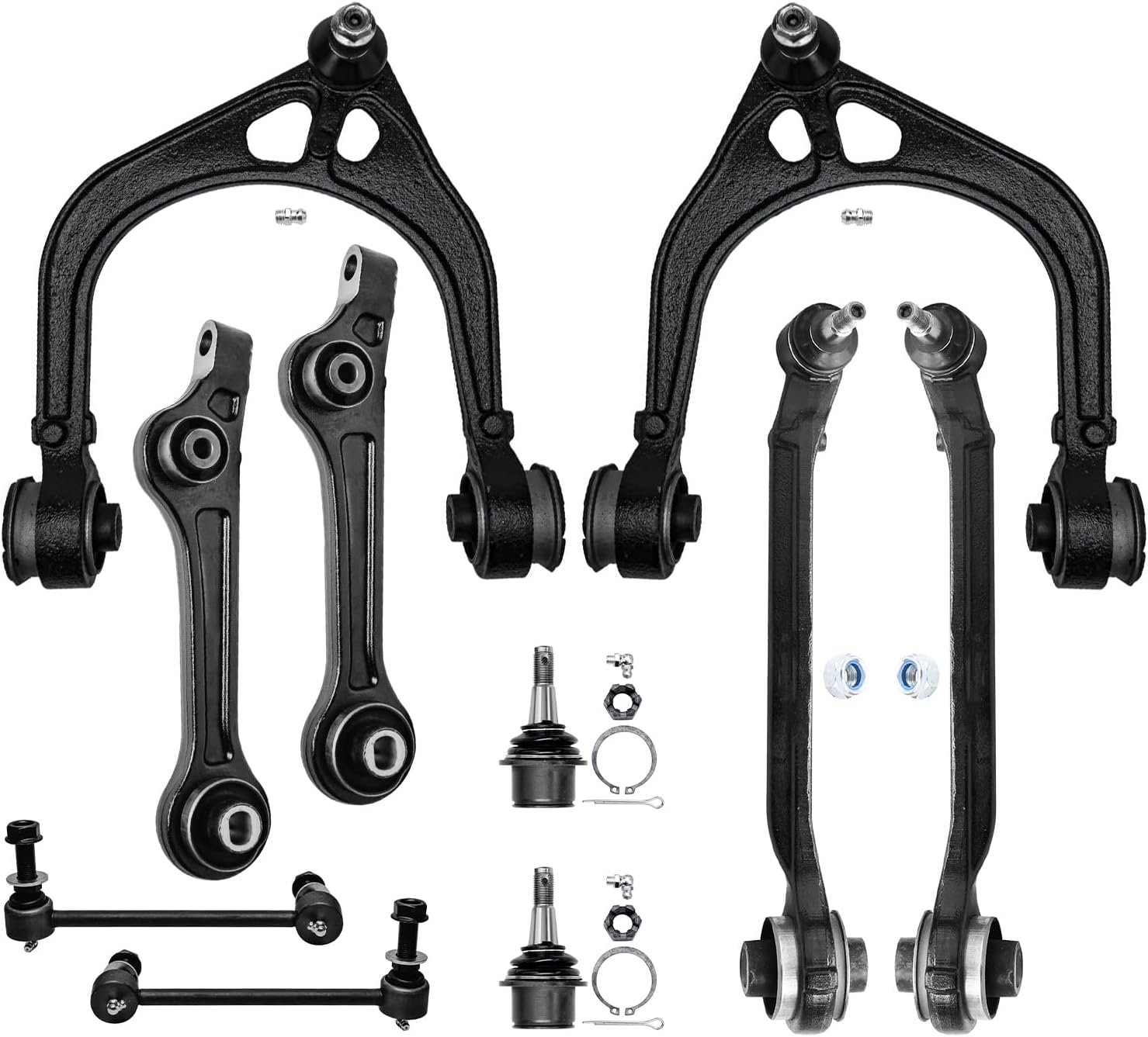 10pc Front Upper Lower Forward Rearward Control Arms Suspension Kit